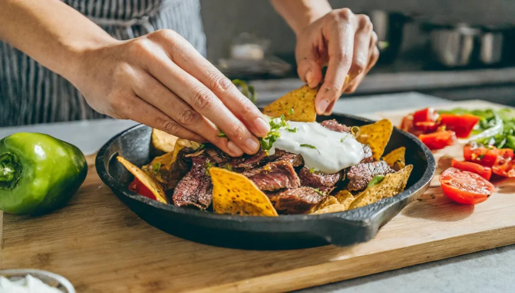 steak nachos recipe