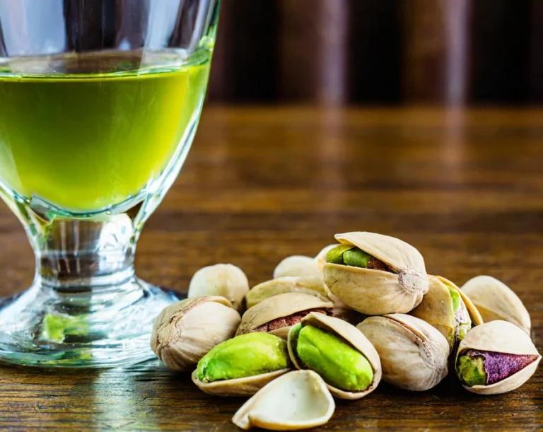 How do you serve pistachio liqueur?