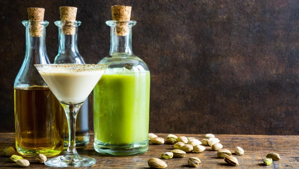 What alcohol does pistachio go with?