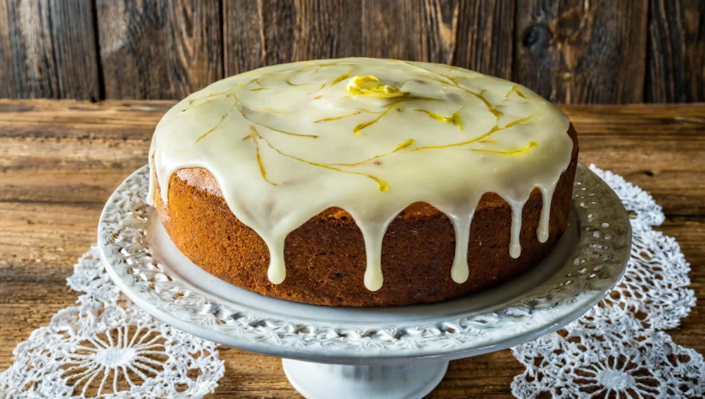 What is lemon glaze made of?