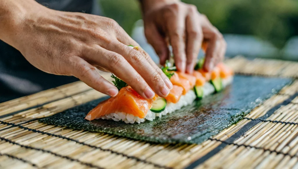 salmon rolls